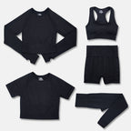 Fashion Women's 5-Piece Workout Yoga Clothes Set