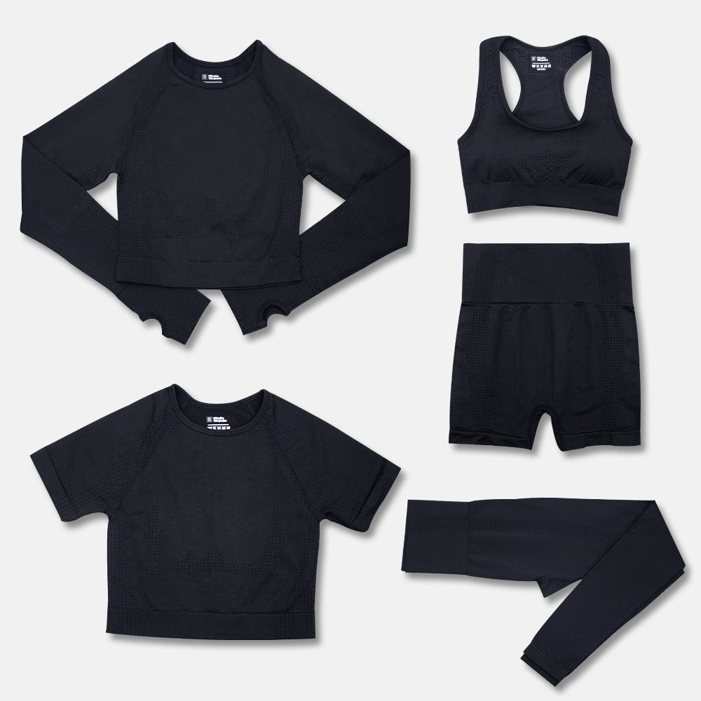 Fashion Women's 5-Piece Workout Yoga Clothes Set