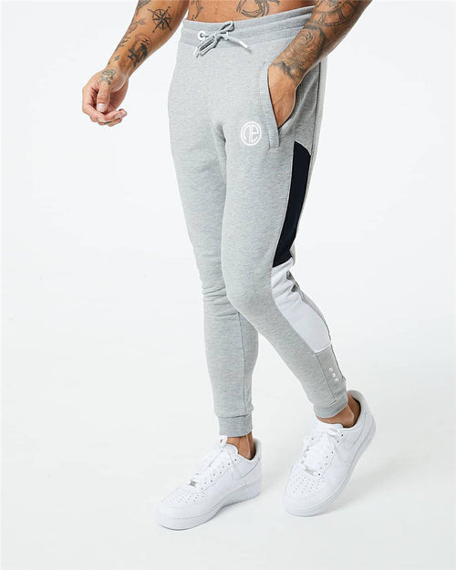 Hooded Tracksuit Set with Contrast Panels, Fitness & Gym Suit