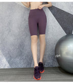 Peach Hip Lift Elastic Tight Yoga High Waist Run Shorts