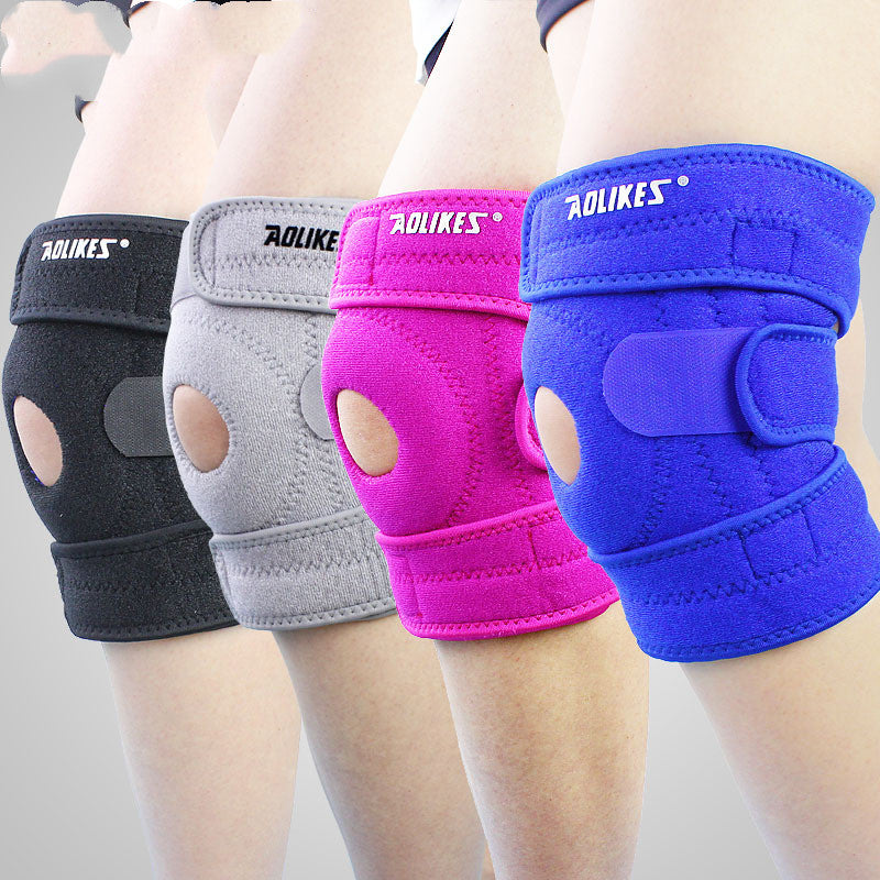 WizzFit Antiskid Sports Kneepad: Cycling and Basketball Support - Rose Red Left view