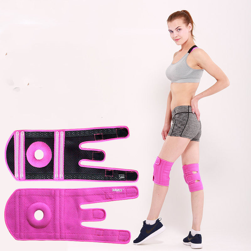 WizzFit Antiskid Sports Kneepad: Cycling and Basketball Support - Blue Left view