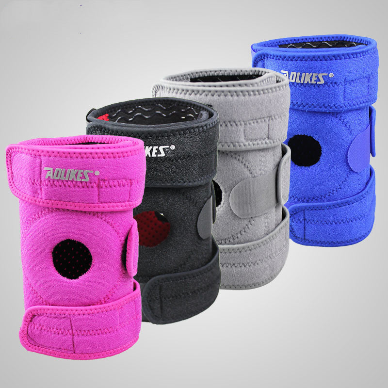 WizzFit Antiskid Sports Kneepad: Cycling and Basketball Support - Gray Left view