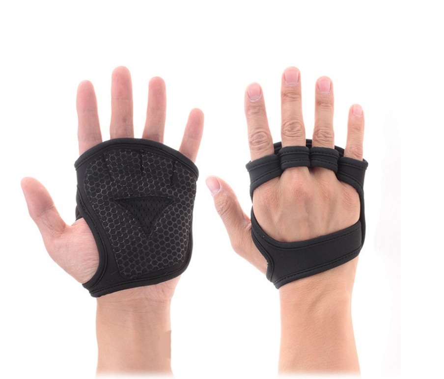 Breathable Half Finger Weightlifting Gloves - XL