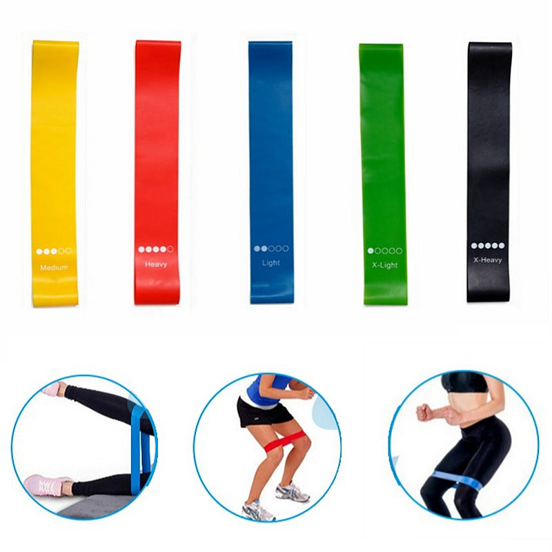 Latex Resistance Bands: 5 Levels