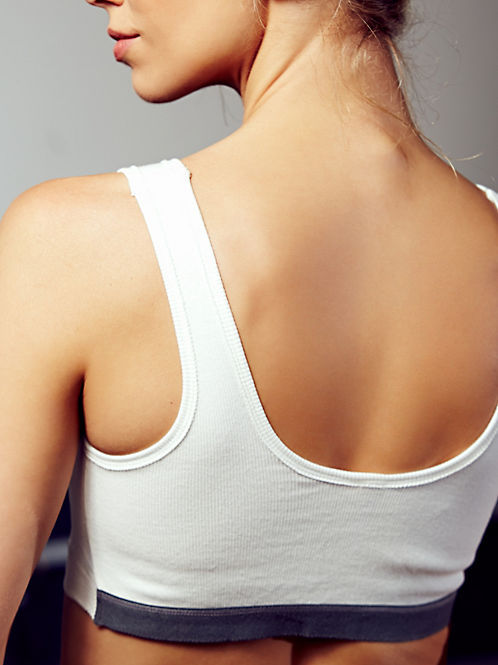 Solid Color Seamless Sports Bra