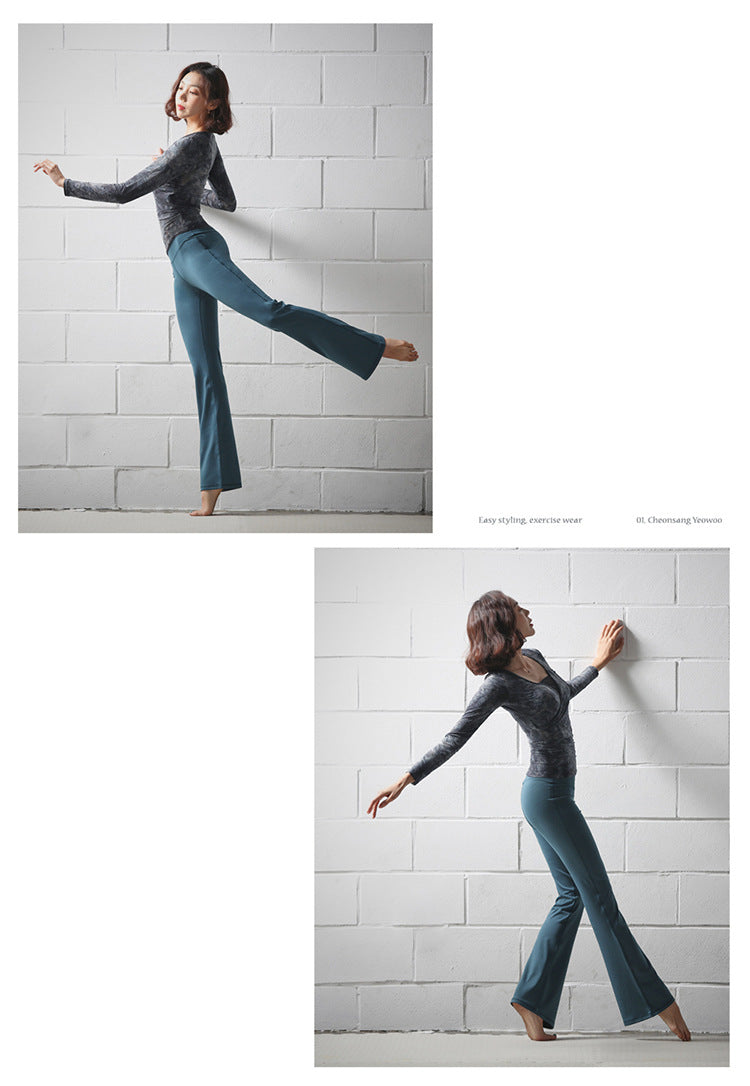Yoga Trumpet Pants Sexy Tight Hip Lift Fitness Stretch Pants