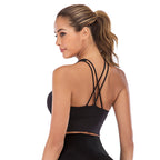 Cross Strappy Push-Up Sports Bra