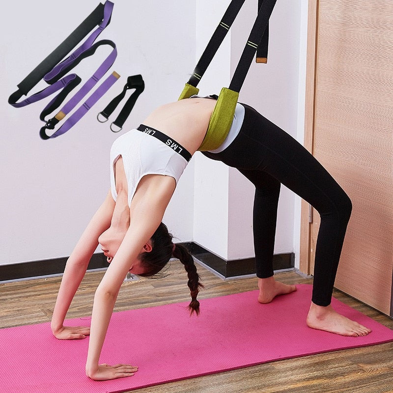Yoga & Stretching Strap with Lumbar Pad