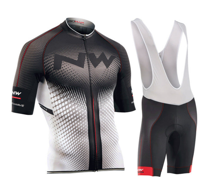 Cycling Short-Sleeve Overalls Jersey Suit