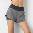 2-in-1 Active Shorts Women's Pocket Running Shorts