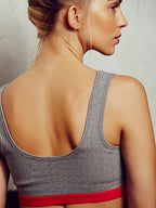 Solid Color Seamless Sports Bra