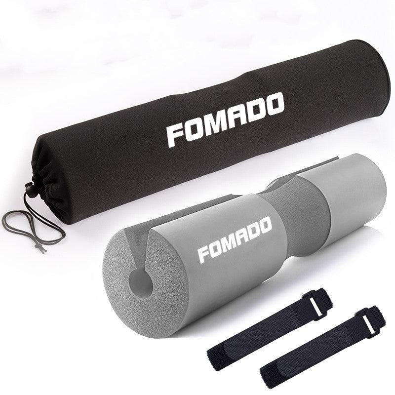 Barbell Squat Pad: Shoulder & Neck Bar Cushion - Gray