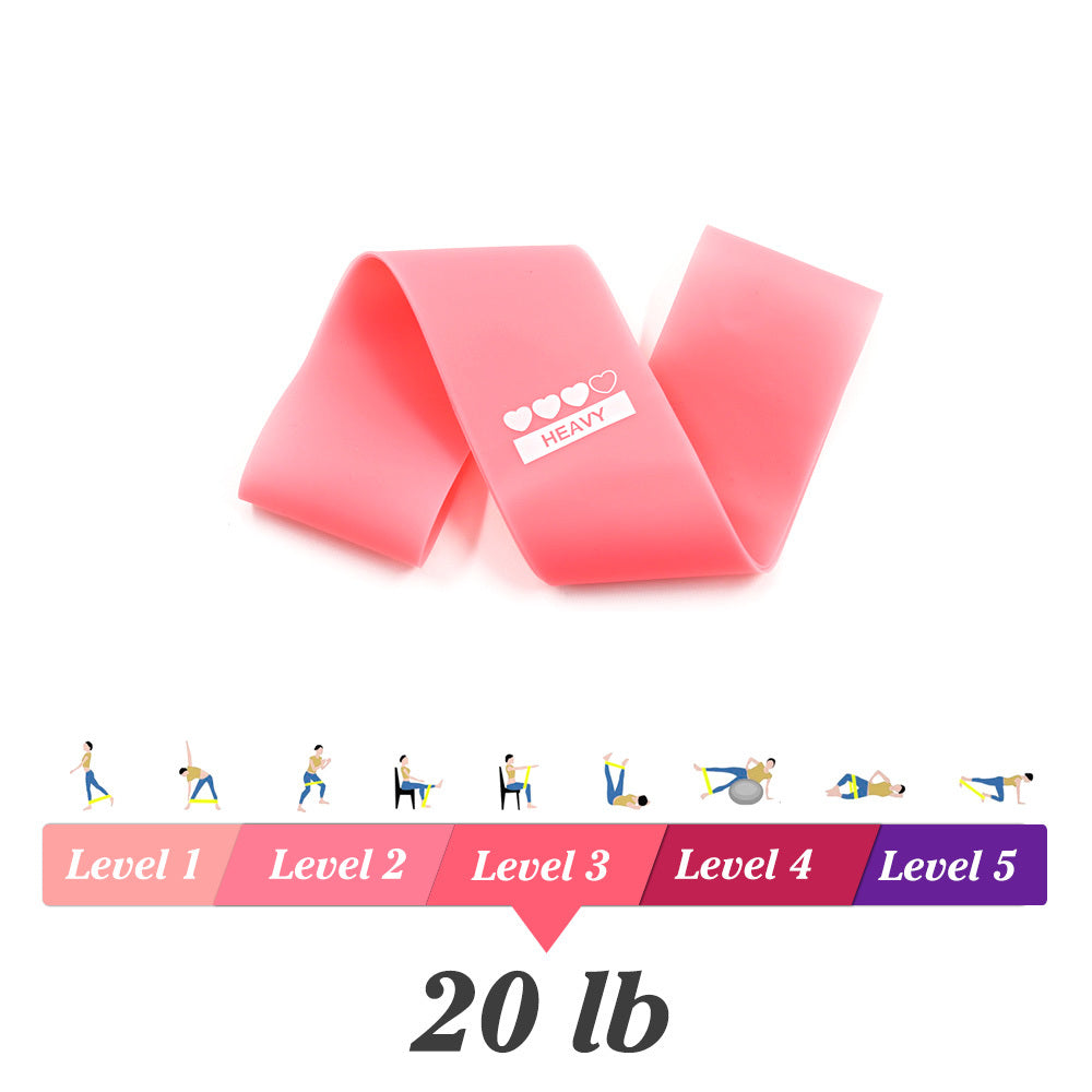Latex Resistance Bands: 5 Levels