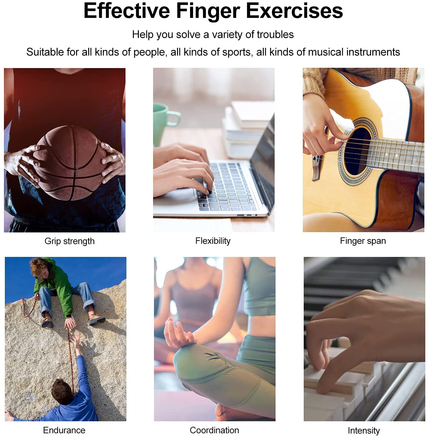 WizzFit Silicone Finger Grip Trainer