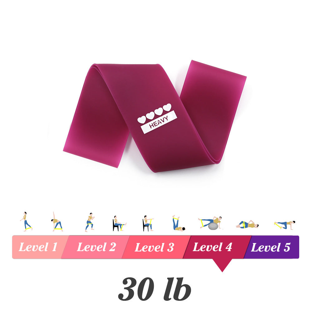 Latex Resistance Bands: 5 Levels