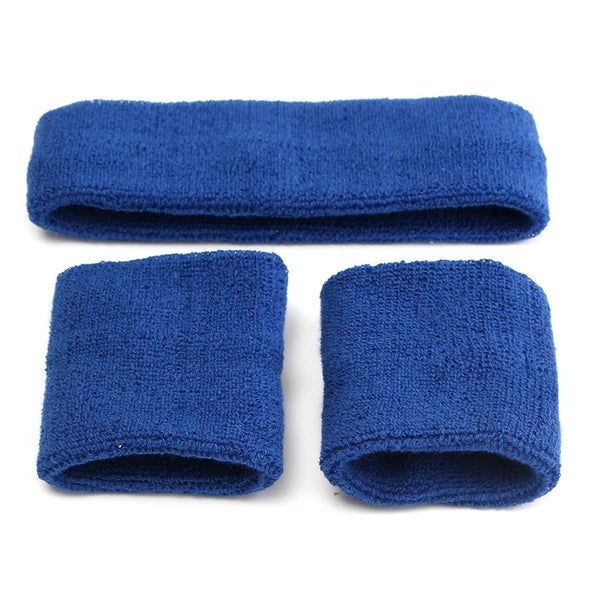 Sweat-Absorbing Headband & Wristband Set