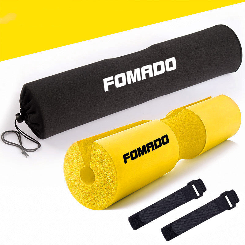 Barbell Squat Pad: Shoulder & Neck Bar Cushion - Yellow