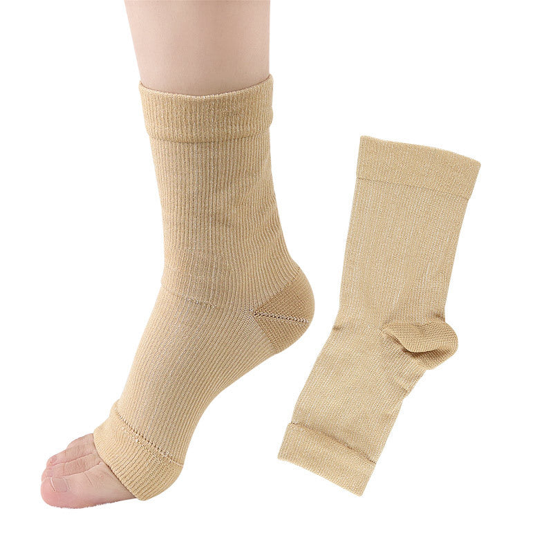 Compression Socks Foot Sleeve Relieve Swelling Open Toe Cycling