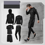 Men's Quick-Dry Training Suit 5-Piece Set