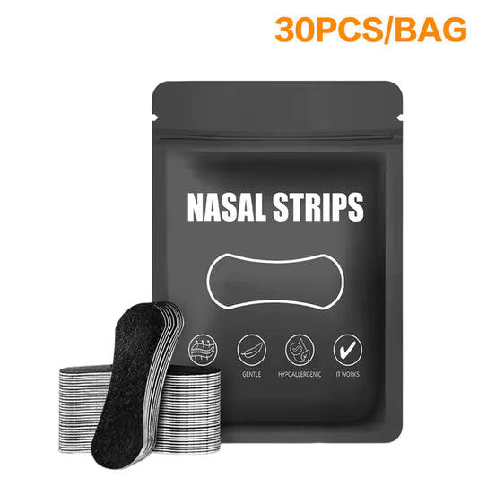 Nasal Strips for Nighttime Breathing Relief (30 Pack)
