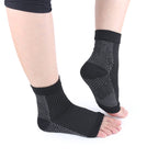Compression Socks Foot Sleeve Relieve Swelling Open Toe Cycling