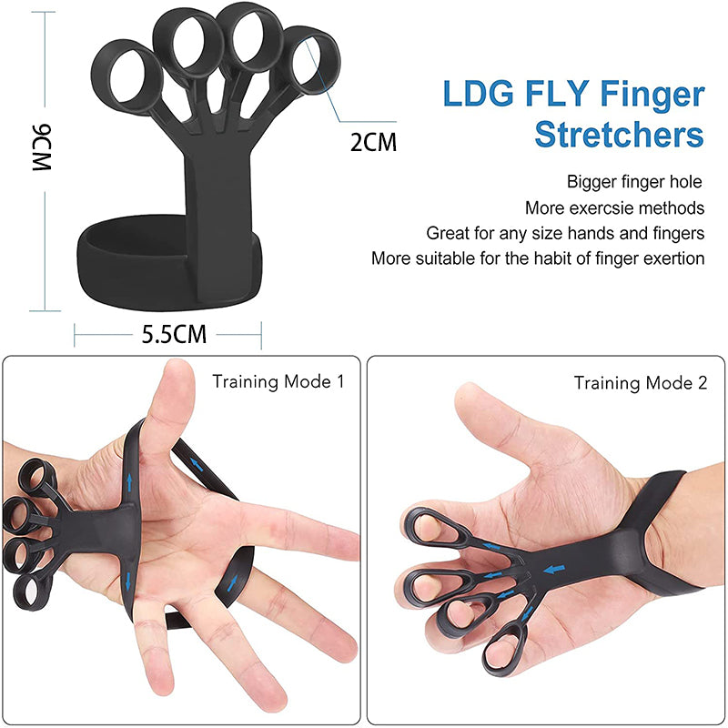 WizzFit Silicone Finger Grip Trainer, Black