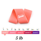 Latex Resistance Bands: 5 Levels