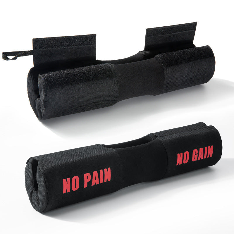 Barbell Squat Pad: Shoulder & Neck Bar Cushion - Black (Self-Adhesive)