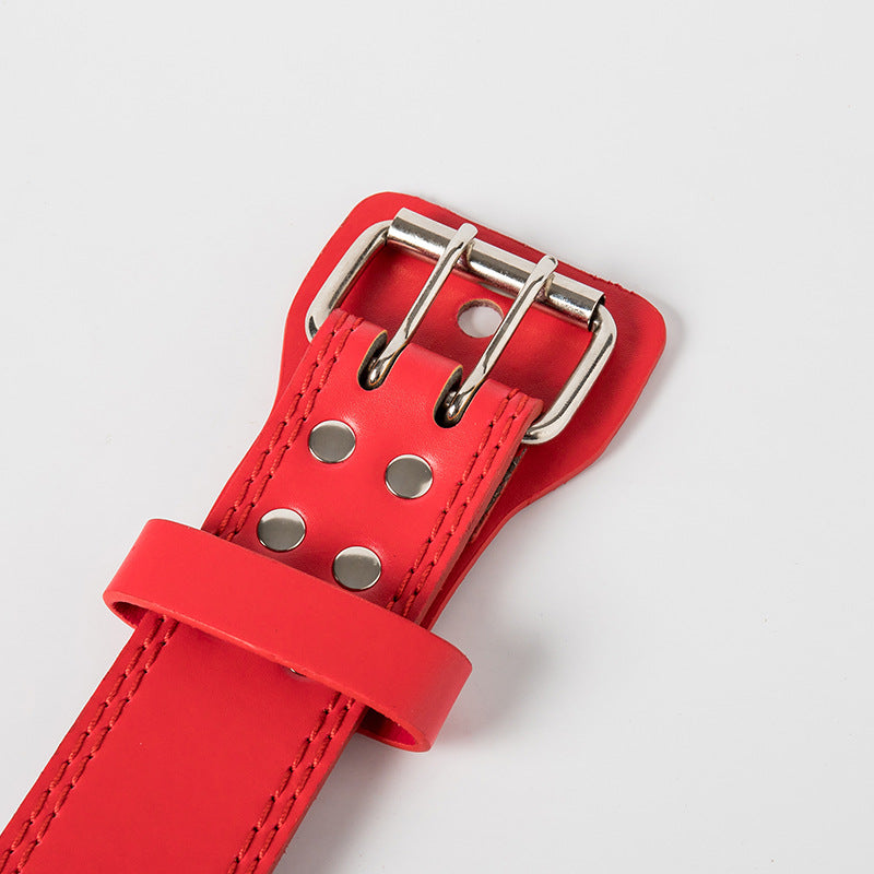 WizzFit leather squat belt, front view