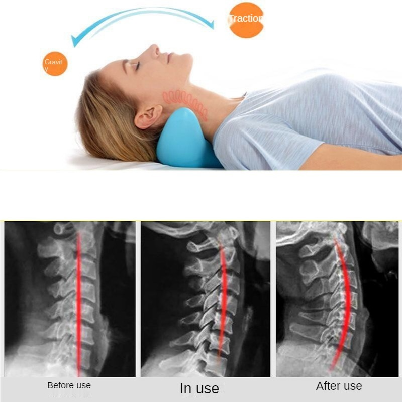 Cervical Neck Traction Pillow: Acupressure Relief