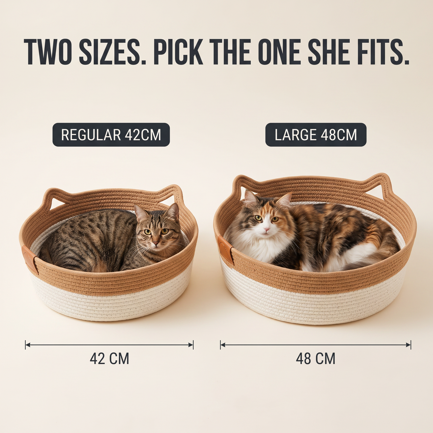 Handwoven Rope Cat Bed & Scratcher
