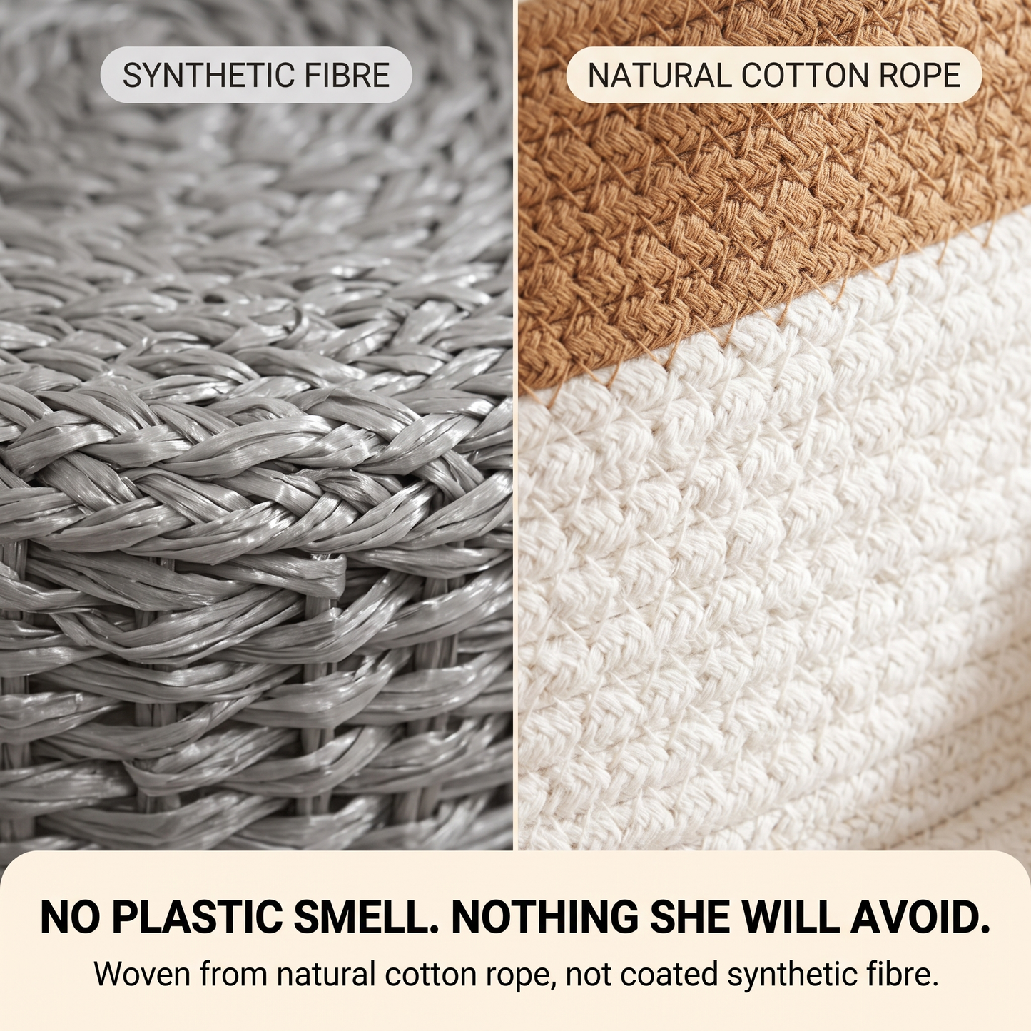 Handwoven Rope Cat Bed & Scratcher