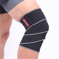 Compression Knee Wraps for Squats and Weightlifting Orange
