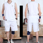 Basketball Sports Suit Men's Summer Casual Wear Sleeveless Thin Vest