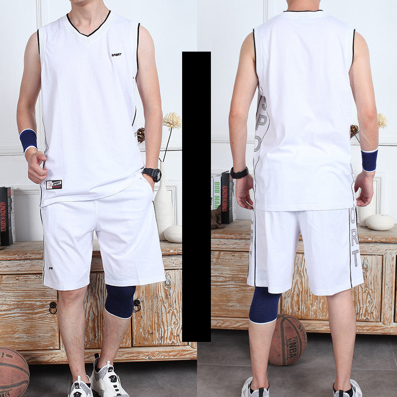 Basketball Sports Suit Men's Summer Casual Wear Sleeveless Thin Vest