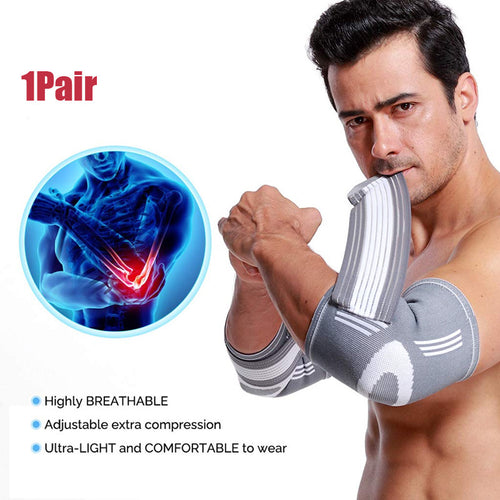 Adjustable Elbow Brace Compression Sleeve (Pair)