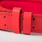 WizzFit leather squat belt, adjustable strap detail