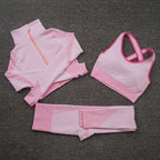 Three-piece Stretch Fitness Pants Sports Yoga Suit