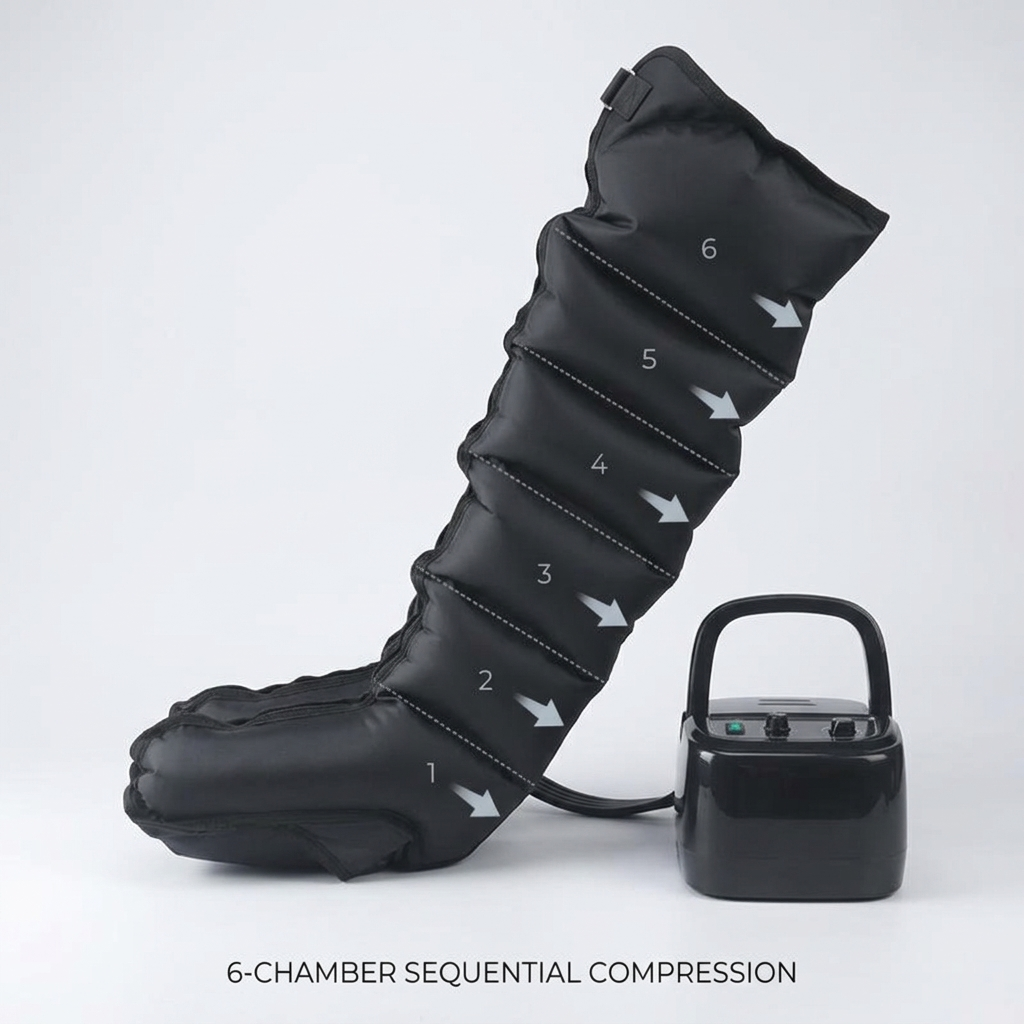 WizzFit Leg Compression Boots, 6-Chamber Recovery